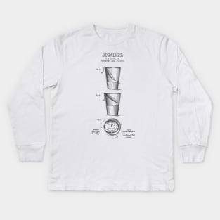 STRAINER PATENT Kids Long Sleeve T-Shirt